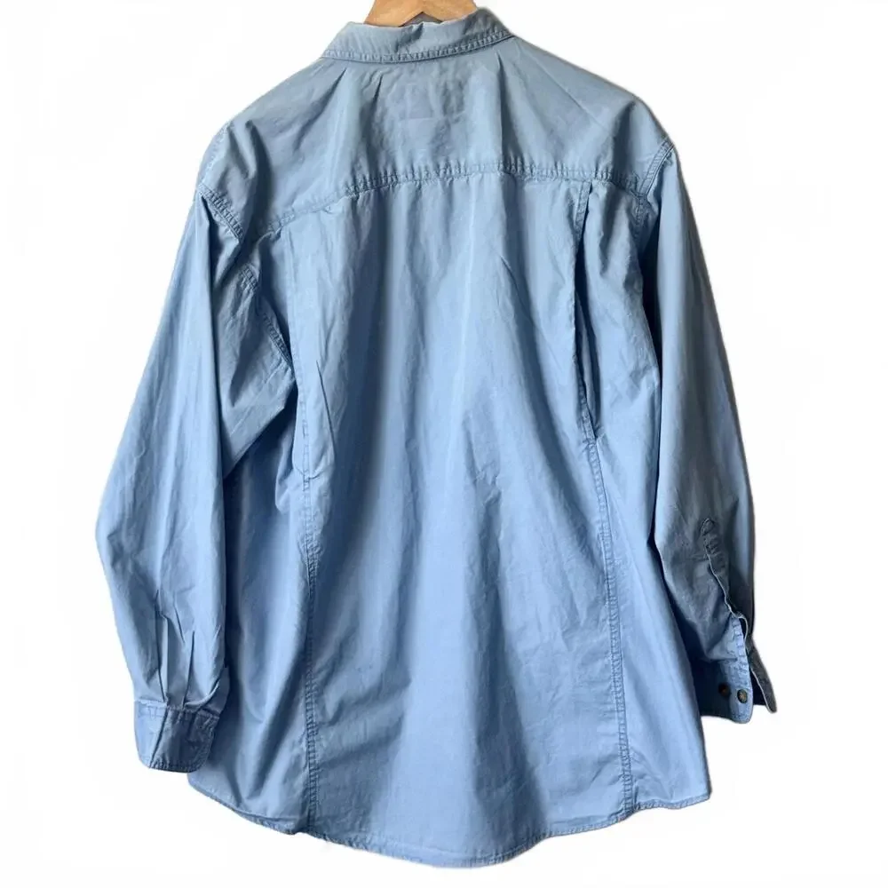 Orvis Fishing Shirt Men LG Long Sleeve Lightweight Outdoor Button Up‎ 4 Pockets - Picture 2 of 7